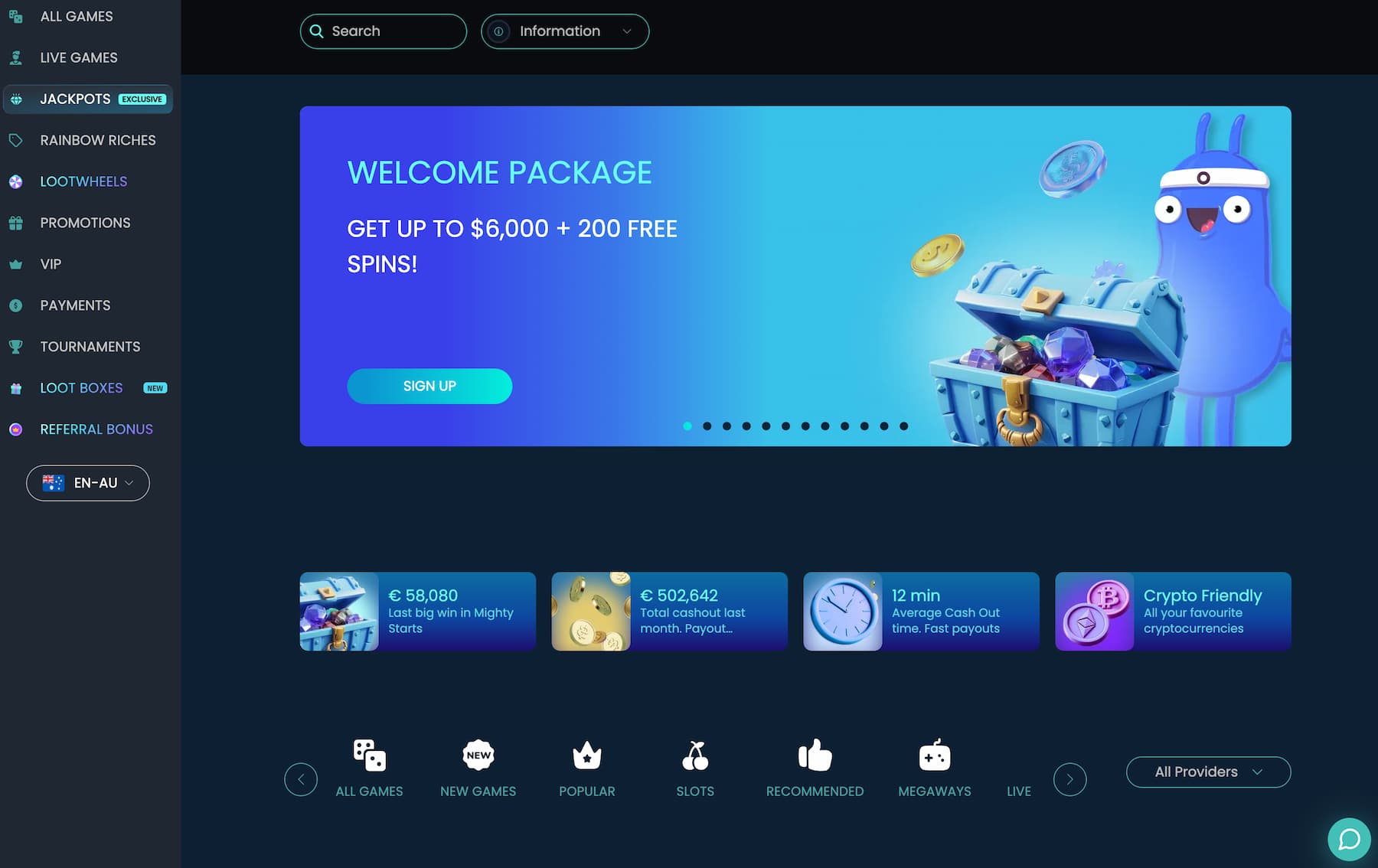 Oshi Casino welcome bonus